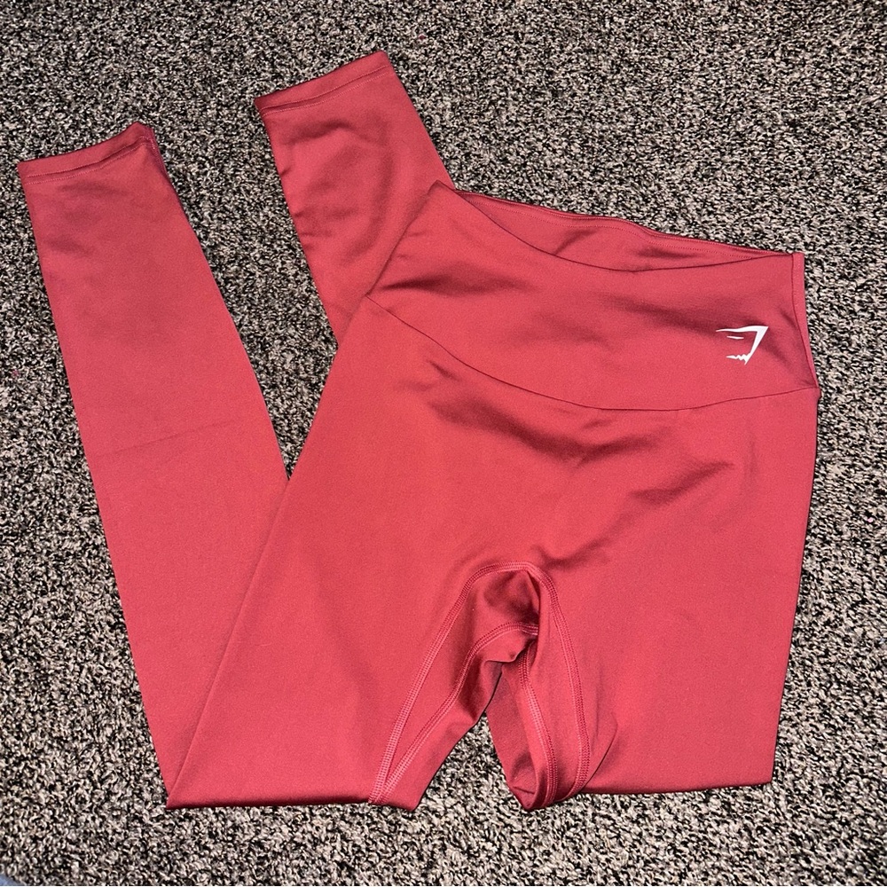 Gymshark Pink/Coral High-Waisted Leggings